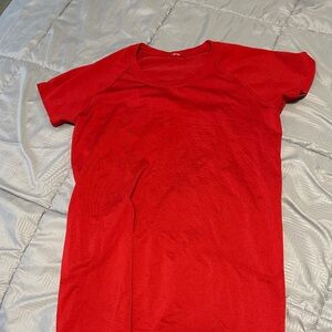 lululemon athletica Red Muscle Tee